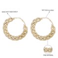 thumbnail image 4 of Exaggerated Punk Big Hoop Thick Chain Earrings CCB Material Women Personality Jewelry, 4 of 8