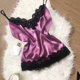 thumbnail image 2 of Gibobby Ropa Interior Sexy Ropa interior Tentación Sexy Nueva Satén Ropa de dormir Camisón de encaje Lencería(Rosa, XL), 2 of 4