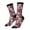3 Black, variant on Skull rock music record Print Adult Socks for Men & Women,Calf Socks, Ankle Socks,Boots Socks,Breathable Casual Sock,Unisex Crew Socks