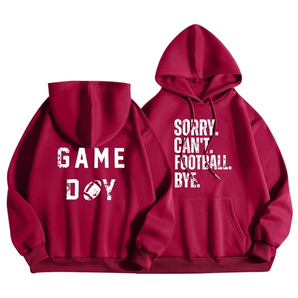 Rbaofujie Sweater Hoodie Fashion Women's Casual Long Sleeve Ladies Loose Hooded Sweatshirts Tops Blouse Red Womens Sweater Tops