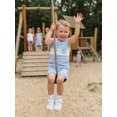 thumbnail image 4 of Argulvti Toddler Boy Summer Clothes Contrast Color Stripe Sleeveless Tank Tops and Shorts 2 Piece Set, 4 of 8