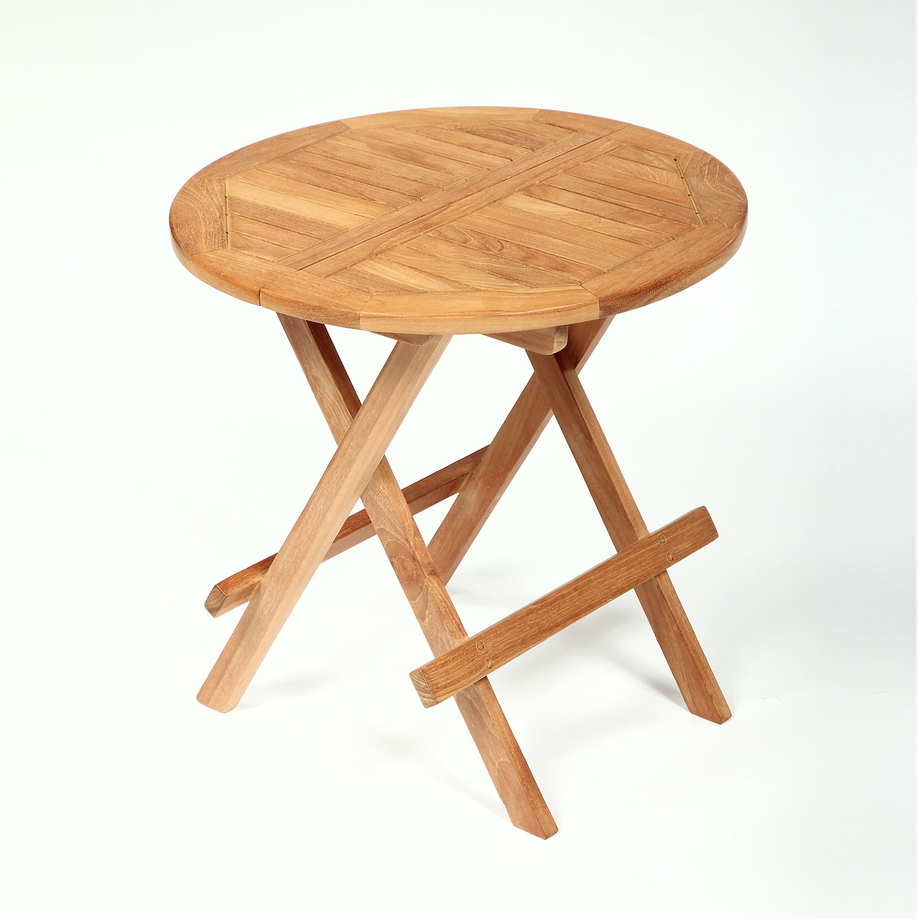 ARB Teak & Specialties Folding Side Table Round