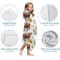 thumbnail image 7 of Highland Cow Sunflower Cow Pattern Hooded Bath Towel，60"x35" for Ages 3 To 12 Kids, Quick Dry Lightweight Soft Microfiber Hood Beach Towel Cover Up for Kids, 7 of 7