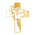 thumbnail image 3 of LOVIVER Resurrected Statue Wall Sculpture Jesus Figures Collection Ornament Background Hanging Decoration for Bedroom Chapel Living Room Gold, 3 of 8