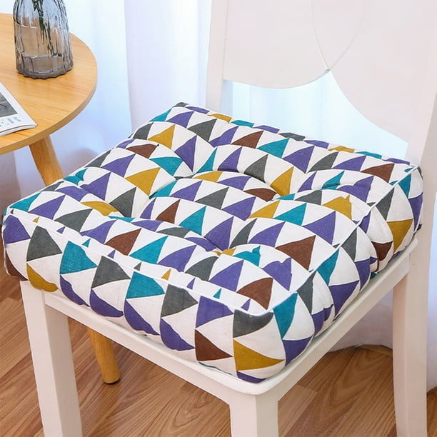 Cojín para silla de oficina, taburete para aula, cojín para silla, cojín para suelo, cojín cuadrado de lino y poliéster.