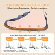 STQ KIDS Toddler Sneakers First Walking Shoes Infant Shoes Wide Toe Box Zero Drop Black W Toddler 8
