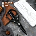thumbnail image 6 of All-Purpose Kitchen Scissors – Heavy Duty Stainless Steel Shears for Meat, Chicken, Turkey, Bones, Herbs – Sharp, Dishwasher Safe, Detachable Cooking Scissors (Black), 6 of 7