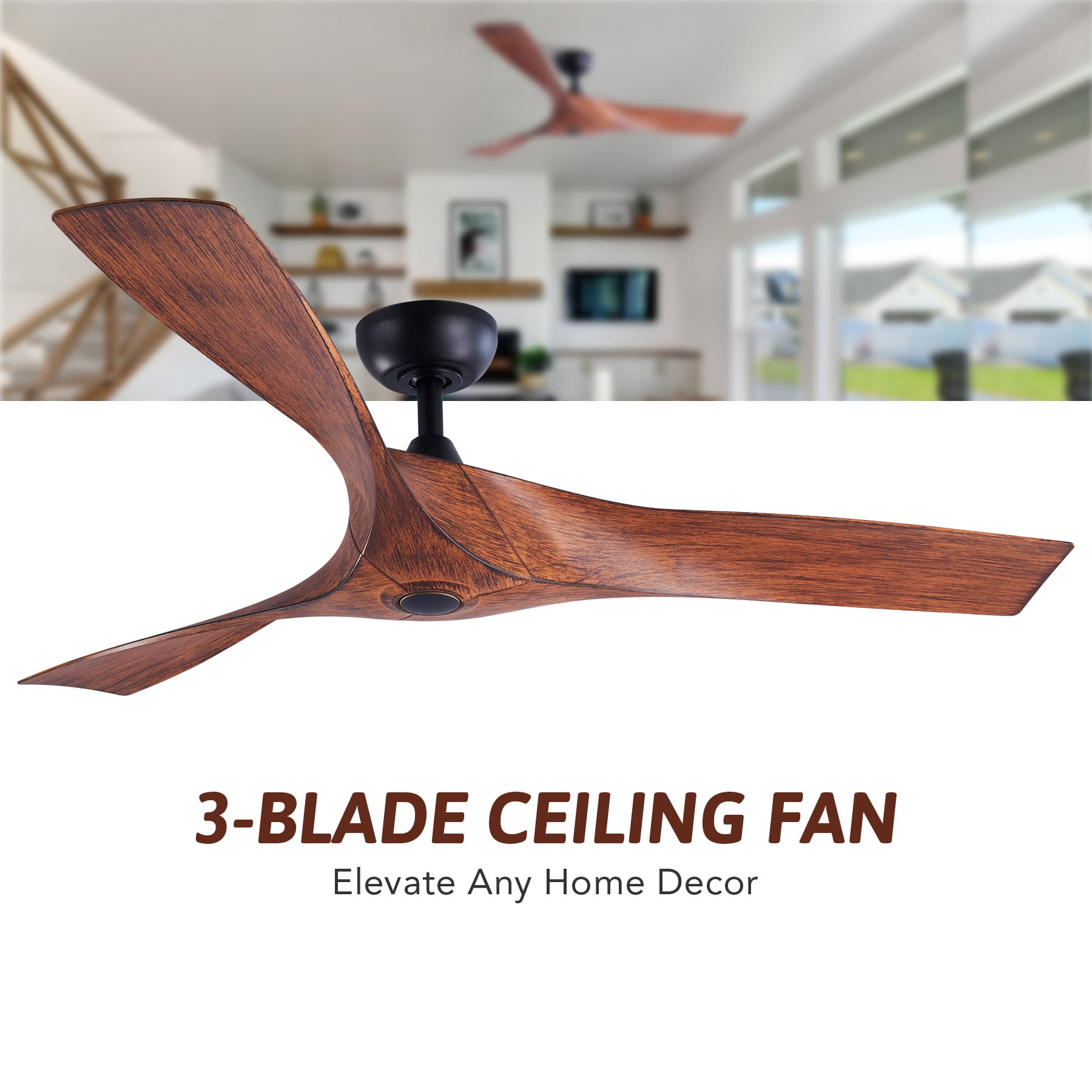 Modern Ceiling Fan with Remote Control 