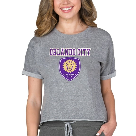 Women's Concepts Sport Gray Orlando City SC Mainstream Terry Top