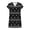 A02-Black, variant on Satin Shirts for Women Stripe Print V Neck Short Sleeve T-Shirt Silky Soft Blouse Tops Business Casual Outfits Going Out Tops Dressy Trendy Shirt 2026 Spring Summer Vacation Outfits|Black|S
