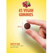 Iron Gummies | Plus B-Vitamins | 45 Vegan Gummies | Grape Flavor | Vegan, Non-GMO, and Gluten Free Supplement | by Sundance