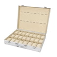 thumbnail image 2 of Estuche para reloj, expositor, soporte compacto a prueba de golpes, elegante estuche de transporte, caja de reloj de lujo para padres, amigos y 24 y 8 ranuras, 2 of 8