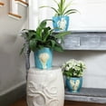 thumbnail image 2 of Grotto Aqua Seashell Planter, 2 of 4