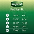 thumbnail image 3 of Depend Fit-Flex Adult Incontinence Underwear for Women, Disposable, Maximum Absorbency, Medium, Blush, 76 Count, 3 of 6