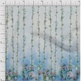 thumbnail image 1 of oneOone Silk Tabby Fabric Leaves & Flower Panel Decor Fabric Printed BTY 42 Inch Wide, 1 of 3