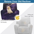 thumbnail image 4 of HELLHERO Pet Proof 4 Pack Reclining Sofa Cover for Kids, Polyester Spandex Brushed Recliner Chair Covers for Office, Marble Print, 4 of 8