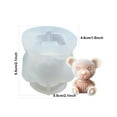 thumbnail image 3 of Unatoiry Non-Stick Silicone Bear Mold For Wide Range Of Applications Small sweater bear, 3 of 6