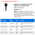 thumbnail image 2 of Ignition Coil - Compatible with 1999 - 2000 Volvo S70 Sedan 4-Door, 2 of 2