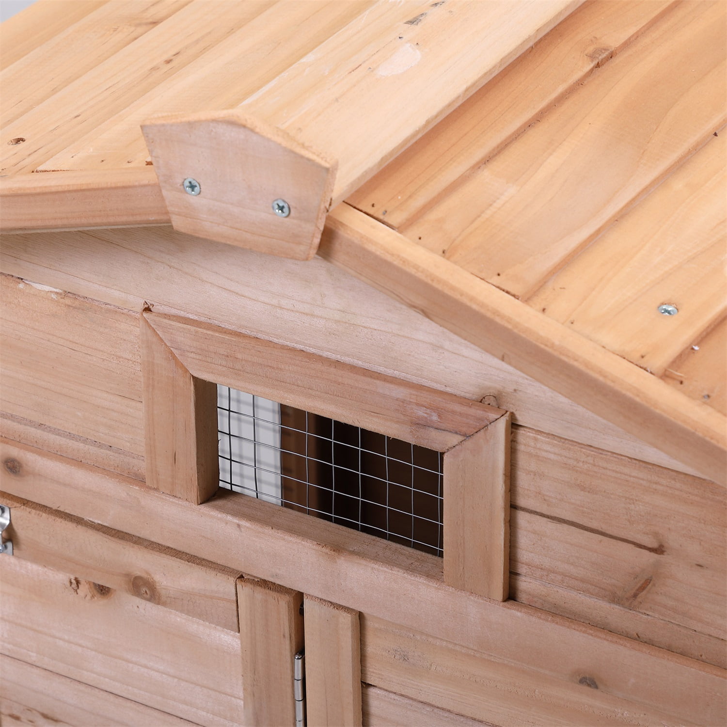 Pefilos 59" Large Chicken Coop Rabbit Hutch, Outdoor Wooden Pet Bunny House Hen Cage, Crib for 2 Rabbits Chicken Nesting Box, Beige Pefilos 59" Large Chicken Coop Rabbit Hutch, Outdoor Wooden Pet Bunny House Hen Cage, Crib for 2 Rabbits Chicken Nesting Box, Beige