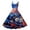 Dark Blue, variant on Patriotic Dress for Women Cocktail Sleeveless Knee Length Retro A Line Swing Formal Prom Tank Dresses Red S