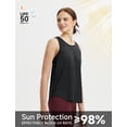 thumbnail image 4 of BALEAF Women's Workout Tops Racerback Sleeveless Running Athletic Tank Tops Quick Dry Shirts for Sports GYM Exercise Black L, 4 of 7