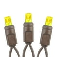 thumbnail image 4 of Novelty Lights 50 Light Yellow LED Christmas Mini Light Set (Brown Wire, 25 Feet), 4 of 8