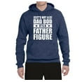 thumbnail image 2 of Wild Bobby, It's Not a Dad Bod, It's a Father Figure Funny Gift Dad, Papa Father's Day, Unisex Graphic Hoodie Sweatshirt, Vintage Heather Navy, Small, 2 of 3