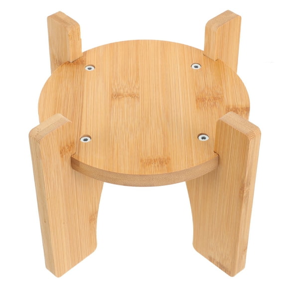 Drink Dispenser Stand Wooden Drink Dispenser Stand Base Round Pedestal Drink Stand