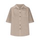 thumbnail image 5 of mfyjkho Tops Casuales Para Mujer, Camisa De Lino De Color Liso Para Mujer, Camisa Abotonada De Manga Corta Con Cuello Holgado, Informal Tops Para Salir Para Mujer L, 5 of 8
