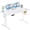 White, variant on JIOABL multi-choice questions three-panel height adjustable desk, computer gaming desk, suitable for home work,Black
