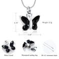 thumbnail image 2 of Butterfly Cremation Necklace for Ashes Memorial Keepsake for Beloved's Ashes Cremation Jewelry for Ashes Urn Pendants for Human Ashes Adult, 2 of 7