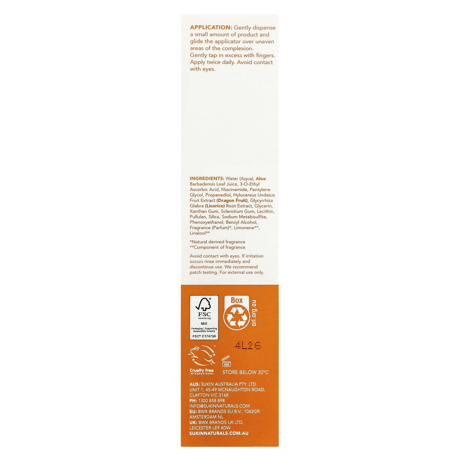 Sukin Glow Active-C, Vitamin C Dark Spot Corrector, 0.51 fl oz (15 ml)