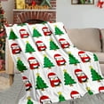 thumbnail image 6 of Comfortable Christmas Throw Blanket 40x60 Inch - Soft Flannel Printed Holiday Blanket with Snowflakes, Trees, Animals for Kids, Couch, Sofa Bed & Festive Gift Giving, 6 of 7