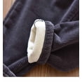 thumbnail image 4 of Hpgjzj Toddler Fleece Lined Corduroy Pants Boys Girls Solid Color Elastic Waist Fit Jogger Trousers Winter Warm Clothes 2-7 Years, 4 of 6