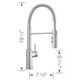 thumbnail image 2 of Catris Semi-Pro Pull-Down Dual-Spray Kitchen Faucet - PVD Steel, 2 of 5