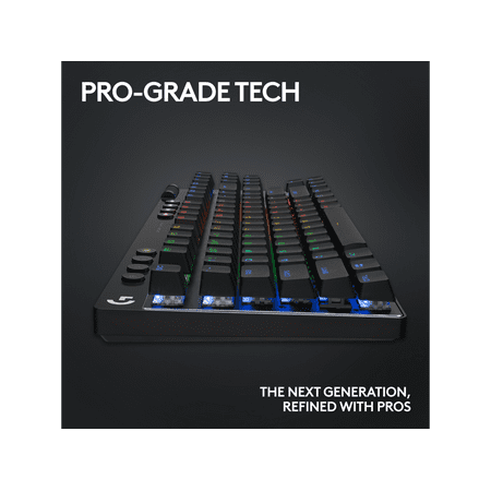 Logitech - PRO X TKL LIGHTSPEED Wireless Mechanical Linear Switch Gaming Keyboard with LIGHTSYNC RGB - Black