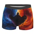 thumbnail image 5 of Uemuo Red And Blue Abstract Pattern Men's Boxer Briefs,Trunk Anti-Chafing,Comfortable, Durable, and Stylish Underwear-Large, 5 of 9