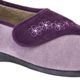 thumbnail image 3 of Sleepers Womens Gemma Touch Fastening Embroidered Slippers, 3 of 4