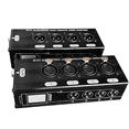thumbnail image 1 of 4 Channel Network Signal Extender 4 XLR to Rj45 Extender, for Stage Sound Lighting and Recording Studio,1 x Female signal extender 1 x Male signal extender,Black, 1 of 8