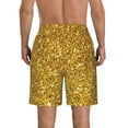 thumbnail image 3 of Naloa Gold Glitter Men's Beach Shorts, Surfing shorts, Swim trunks, Quick Dry Swim Trunks for Surfing Beach Fun - 3X-Large, 3 of 9