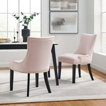 Modway Marquis Performance Velvet Dining Chairs - Set of 2 in Pink