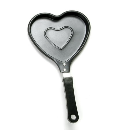 C Shape Handle - Norpro Nonstick Pancake Pan Heart Shape Fun For Kids w/ Stay Cool Handle 956