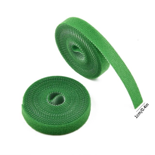 10 Uds. Lazos para plantas de 1m, lazo de vendaje para plantas de nailon, cinta con forma de planta para el jardín del hogar, accesorios de soporte para envoltura de caña de bambú LingWen 8390606266118
