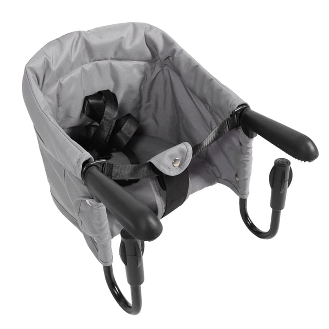 Gancho En La Silla Con Tela De Oxford Especial, Plegable Y Lavable, Adecuado Para Alimentación, Aprendizaje, Juegos, Silla Alta Portátil Negra Para Viajar Con Cojín Extraíble Y