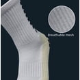 thumbnail image 2 of Calcetines de fútbol hasta la mitad de la pantorrilla para hombre, con fondo de toalla engrosado, absorbentes de sudor, dispensados, calcetines deportivos de fútbol antideslizantes, 2 of 5