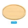 thumbnail image 3 of Unique Bargains Plant Saucer Bamboo Planter Saucer Drip Tray Round Plant Trays 14.5cm 3pk, 3 of 5
