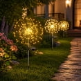 thumbnail image 2 of Hulucky Outdoor Solar Lights, 27.56in 200LED Waterproof Garden Lights Decor for Outside Fireworks Lights Solar Powered for Yard, Patio, Pathway, Walkway, Balcony, 2 of 9