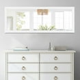 thumbnail image 4 of Floor Mirror Wall Mounted Leaning Hanging Rectangle White 43"x16", 4 of 10