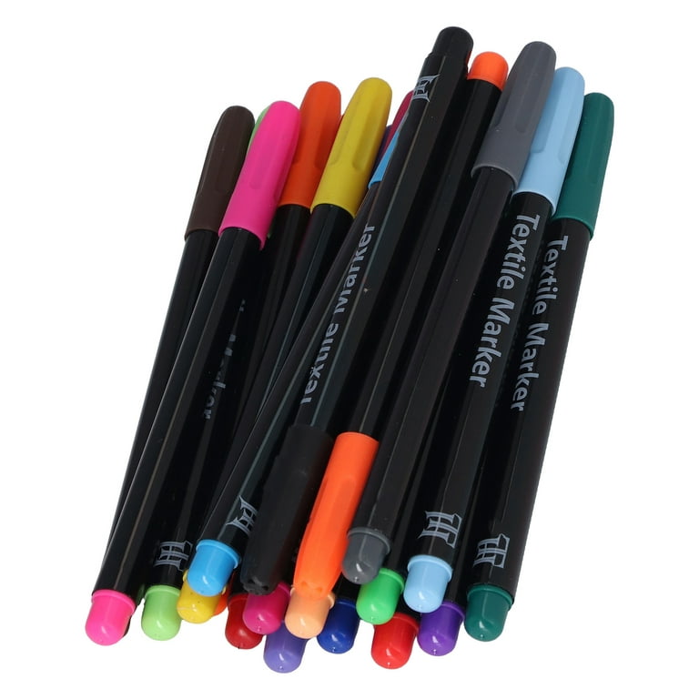 20x Fabric Paint Marker Pens Set T-shirt Clothes Permanent Painting Marker  Pen