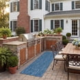 thumbnail image 3 of Safavieh Courtyard Mitre Geometric Indoor/Outdoor Runner Rug, Navy, 2'3" x 16', 3 of 11